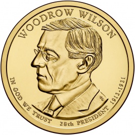 №28 Вудро Вильсон 1 доллар США 2013 год