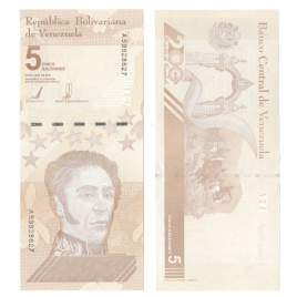 Венесуэла 5 боливар 2021 год
