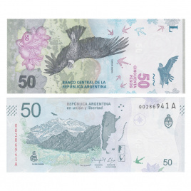 Аргентина 50 песо 2018 год