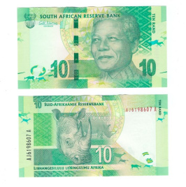 ЮАР 10 рандов 2012 год