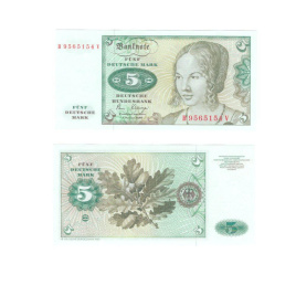 Германия 5 марок 1980 год