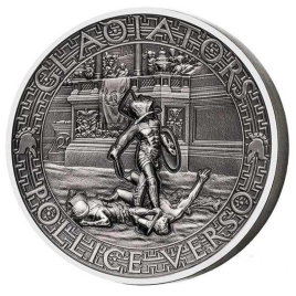 Гладиаторы. POLLICE VERSO (2 oz) - Соломоновы острова, 5 долларов, 2017 год