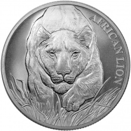 Африканская Львица, 5000 франков, Республика Чад, 2017 год