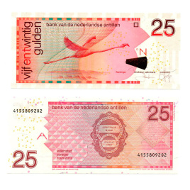 Нидерландские Антиллы 25 гульденов 1998-2016 гг.