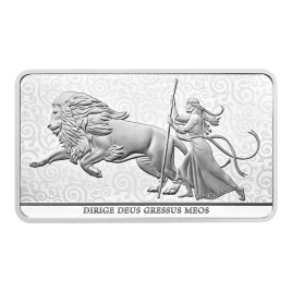 Серебряный слиток Англии 2025 "Уна и лев" серебро 999.9