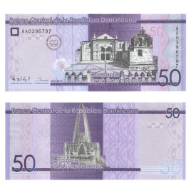 Доминикана 50 песо 2014 год