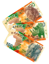 Набор тестовых банкнот ГОЗНАК "Африка. Саванна" (3шт)