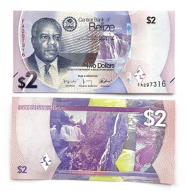 Белиз 2 доллара 2025 год