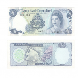Каймановы острова 1 доолар 1974 год (состояние XF)