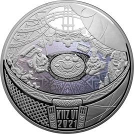 Юрта, серия «Сокровища степи», 1000 гр.