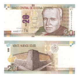 Перу 20 солей 2009 год