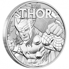 THOR (Тор) серия MARVEL - 1 доллар, Тувалу, 2018 год