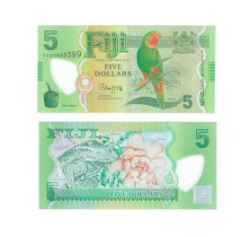 Фиджи 5 долларов 2012 год (полимер)