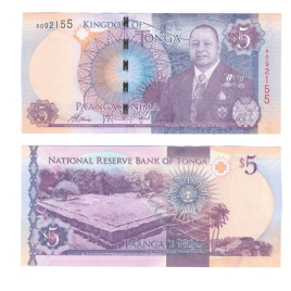 Тонга 5 паанга 2015 год