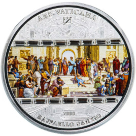 Афинская школа (Рафаэль Санти), Шедевры искусства - о.Кука, 3oz, 2008