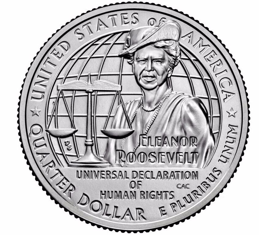 Элеонора Рузвельт, Женщины Америки - 25 центов, 2023 год, США фото 1