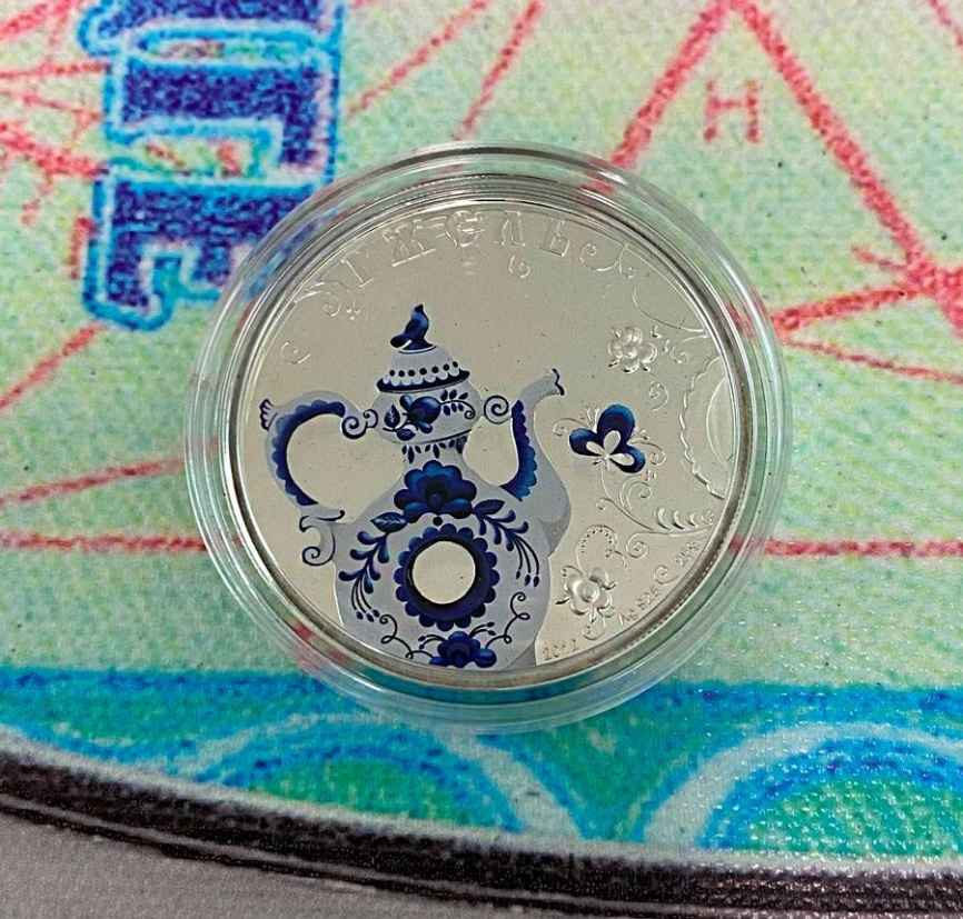 Гжельская роспись, Русские народные промыслы, о. Кука, 2012 год фото 3