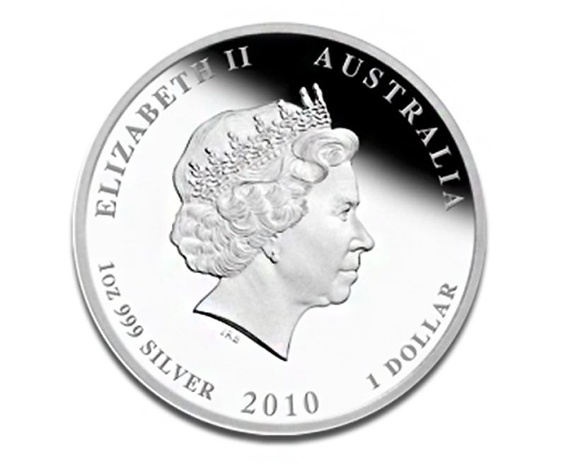 Год тигра "Лунный календарь" - Австралия, 2010 год, 1 унция фото 2