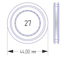 Капсула для монет диаметром 27 мм  фото 1