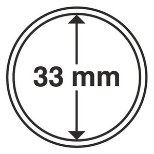 Капсула для монет диаметром 33 мм - Leuchtturm фото 1