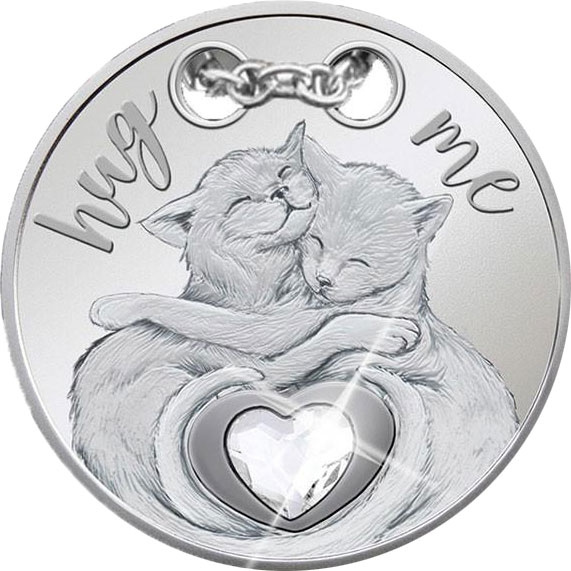 Обними меня (монета - подвеска) - Камерун, 500 франков, 2019 год фото 1