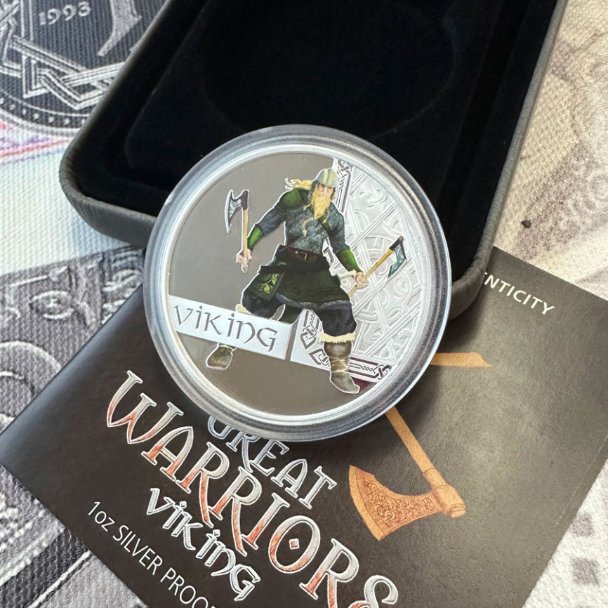 Викинг, серия Великие воины - Тувалу, 2010 год фото 2