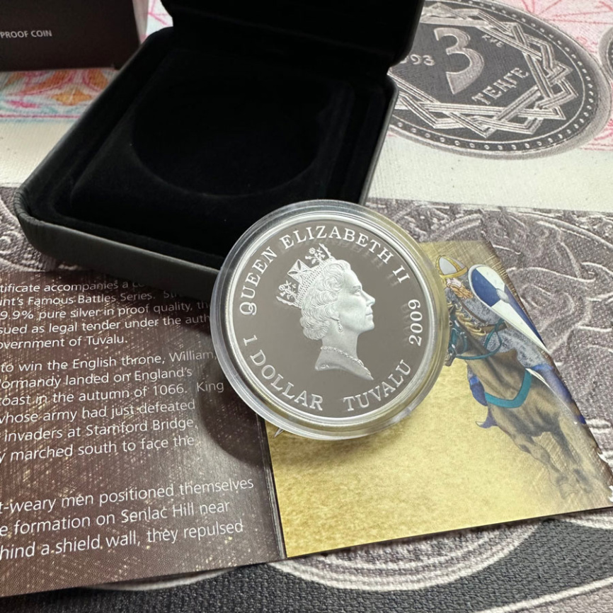 Битва при Гастингсе, серия Известные битвы в истории - Тувалу, 2009 год фото 3