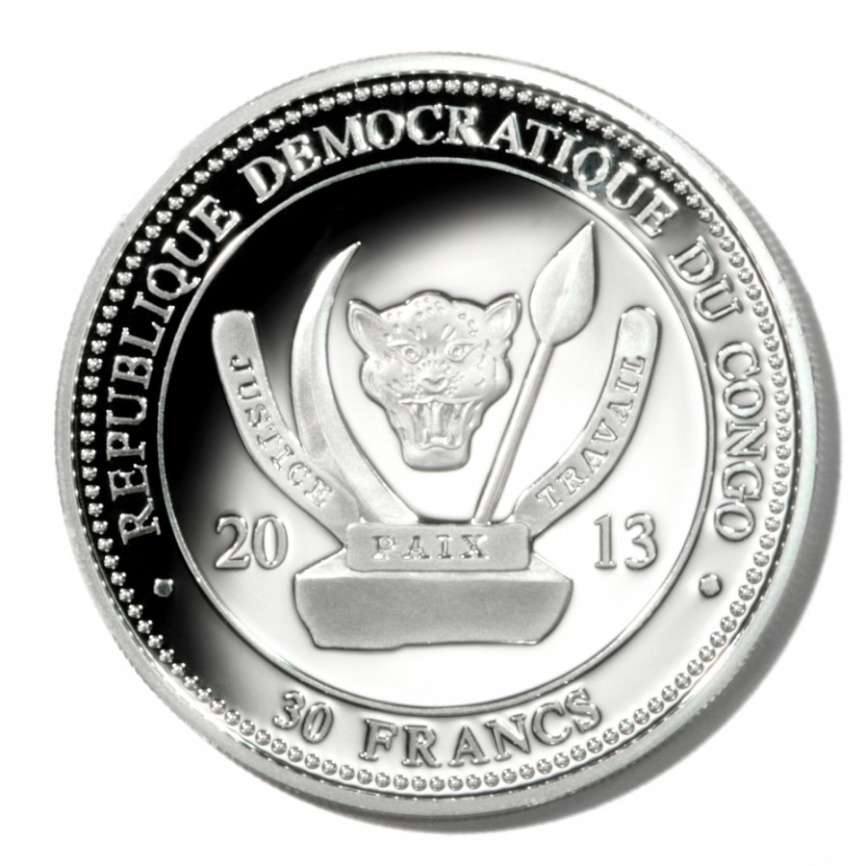 Рептилия, 30 франков, Конго фото 2