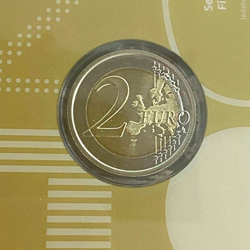 2 евро Сан-Марино 2019 (в блистере) - 550 лет со дня смерти Филиппо Липпи фото 4