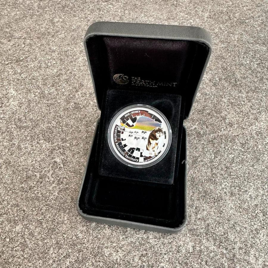 Хаски, Австралийские антарктические территории - 2010 год, 1 доллар фото 4