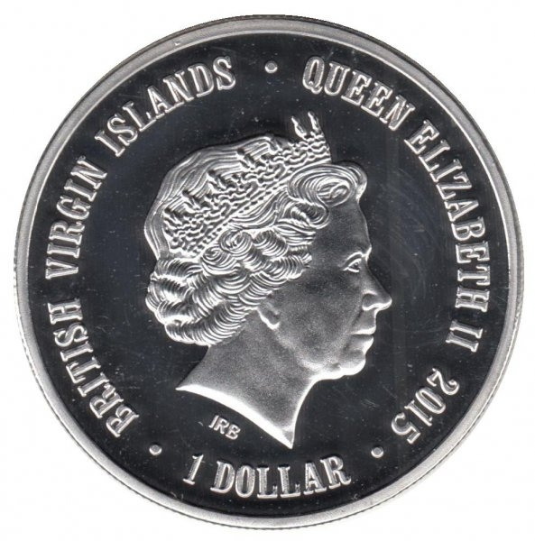 Ягуар, Новосибирский зоопарк - 1 доллар, Британские Виргинские острова, 2015 год фото 2