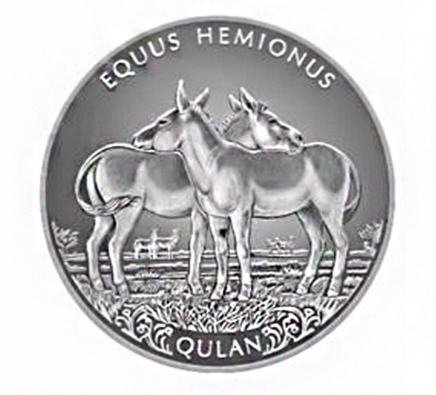 Кулан (мешковая) из ролла - нейзильбер, 100 тенге, 2021 год фото 1