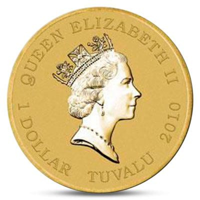 Пират Черная Борода (блистер) - Тувалу, 1 доллар, 2010 год фото 2