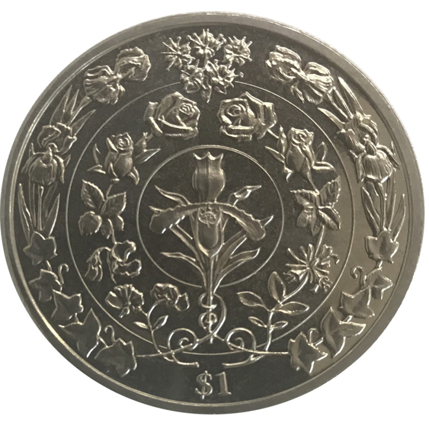 Цветы Любви - 1 доллар, Британские Виргинские острова, 2017 год фото 1