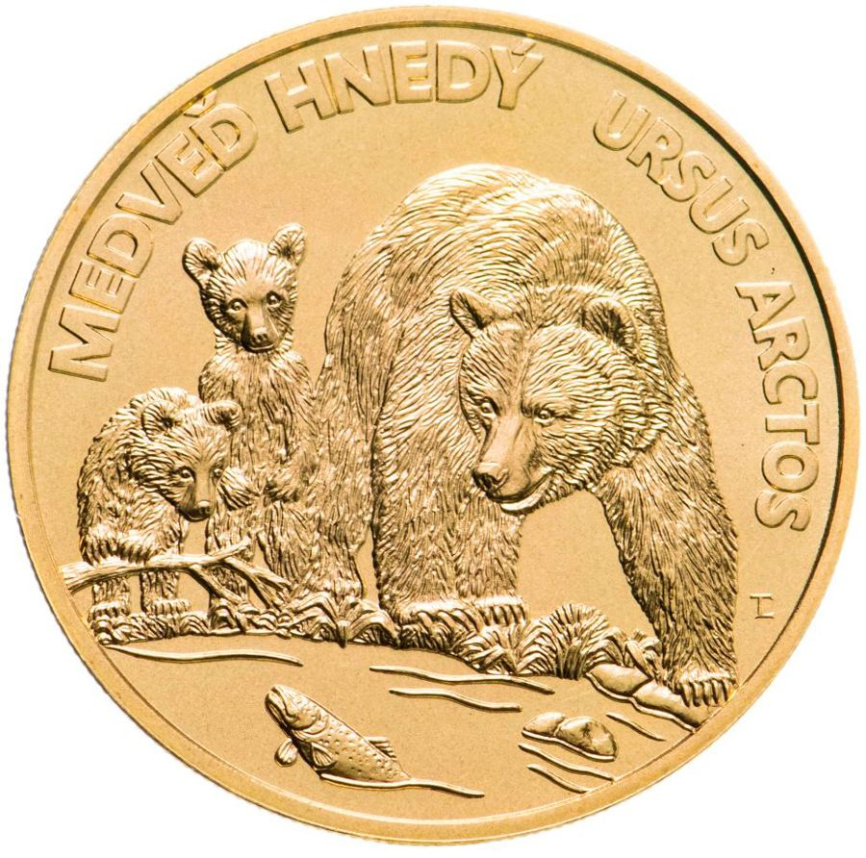 5 евро Словакия 2023 - Бурый медведь ( в капсуле) фото 1