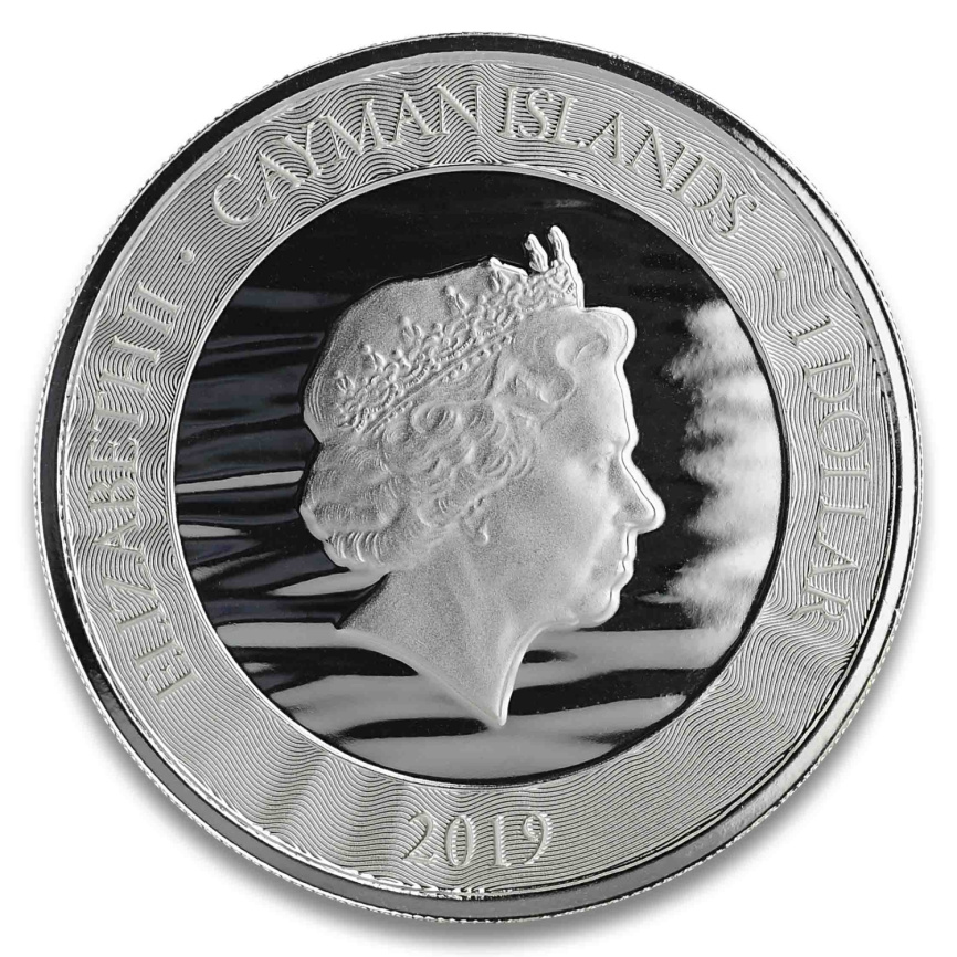 Рыба Марлин - Каймановы острова, 1 доллар, 2017 год фото 2