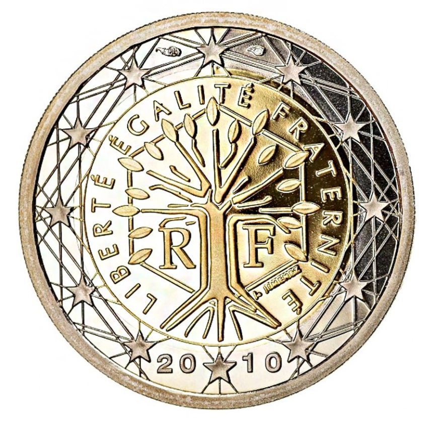 2 евро Франция 2012 - Регулярный выпуск 2007-2021 гг фото 1