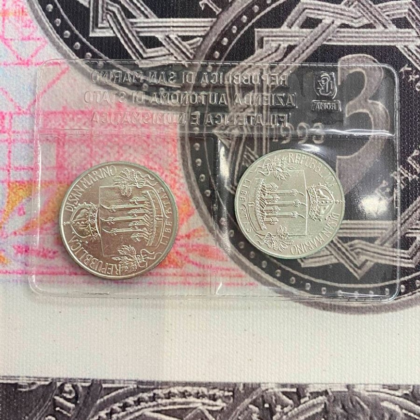 Набор Сан-Марино "Иоганн Себастьян Бах. Год европейской музыки 1985" - серебро, 500 и 1000 лир фото 5