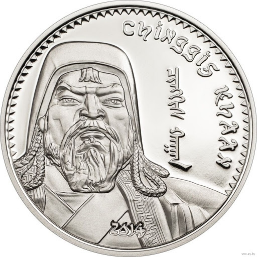 Чингисхан - Монголия, 1000 тугриков, 2014 год фото 1