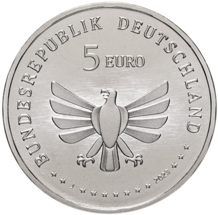 5 евро Германия 2023 - Стрекоза фото 2
