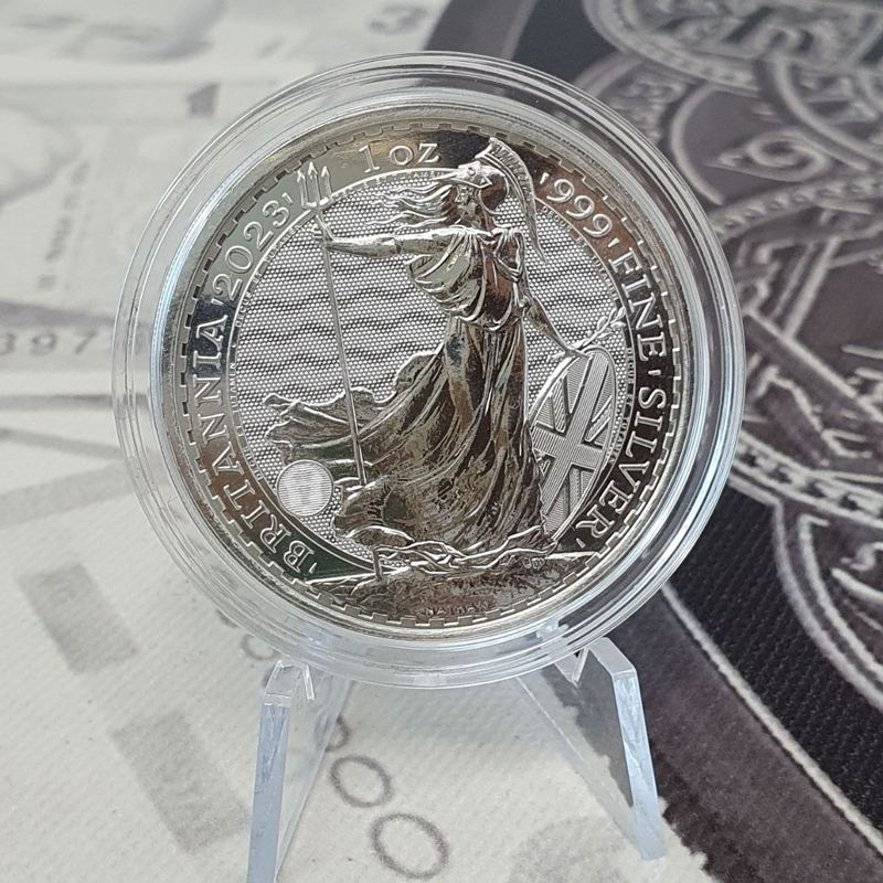 Британия (портрет Елизаветы II)- Англия, 2 фунта, инвестиционная фото 3