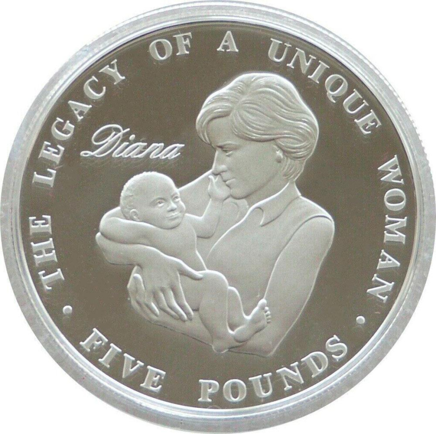 Диана, Принцесса Уэльская - Олдерни, 5 фунтов, 2007 фото 1