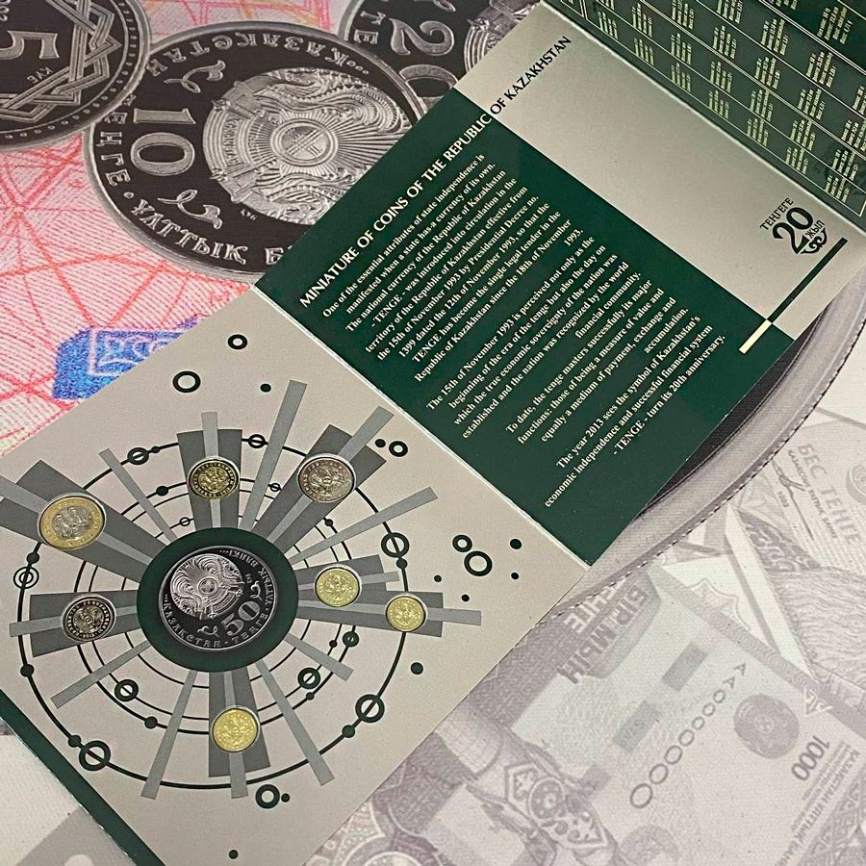 Набор Миниатюры казахстанских монет фото 5