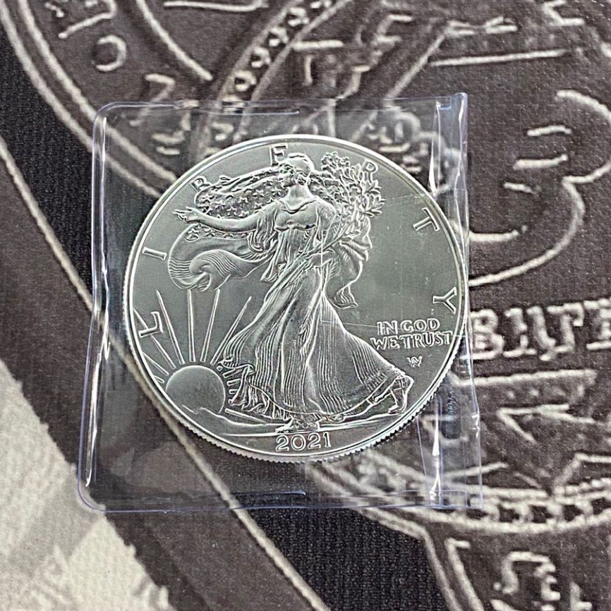 Шагающая Свобода (Американский орел) - новый дизайн 2021 фото 3