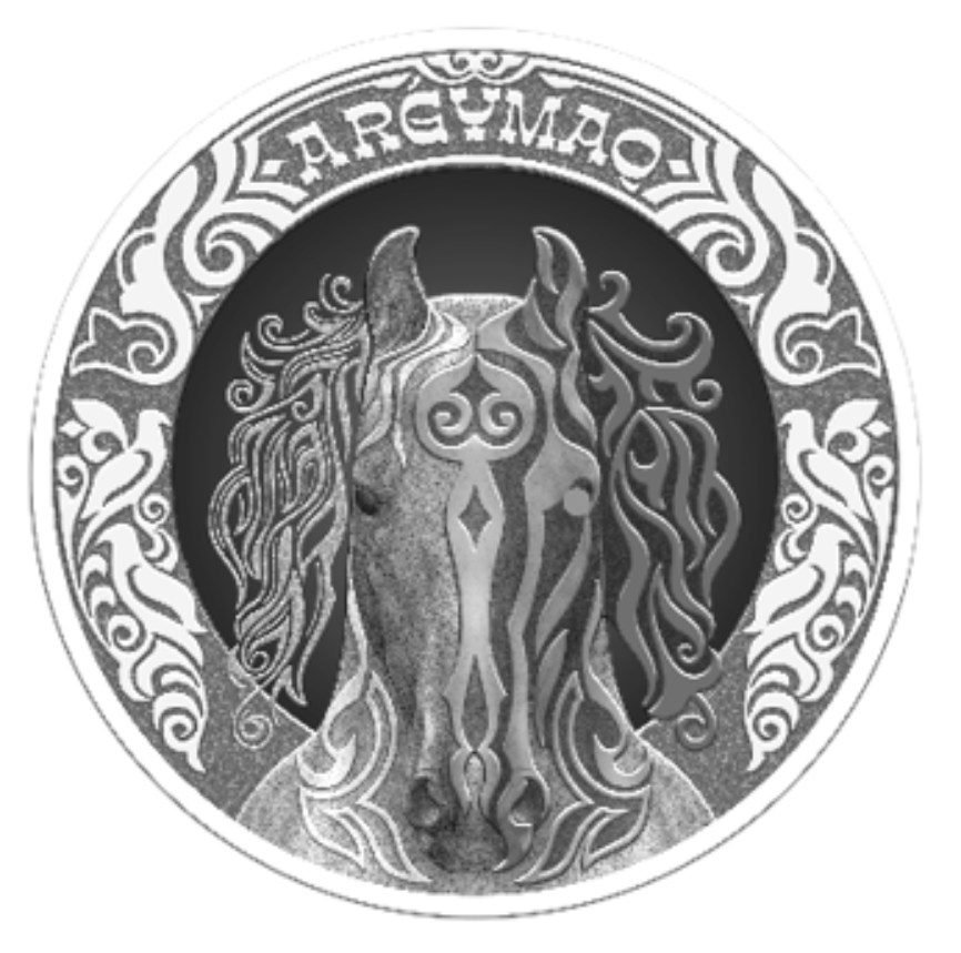 Аргымак (лошадь) серия "Тотемы кочевников" (блистер) - 200 тенге, мельхиор фото 3