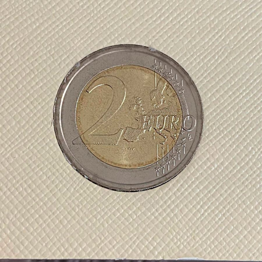 2 евро Ватикан 2017 (в блистере) - 1950-я годовщина мученической кончины Святого Петра и Святого Павла фото 3