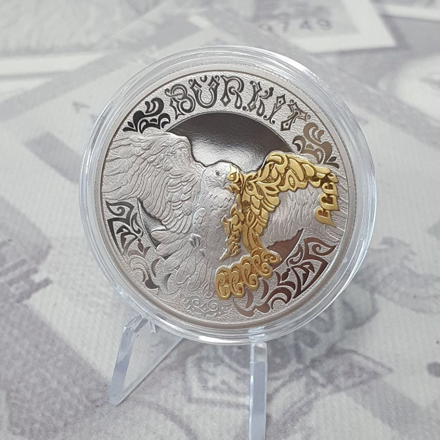 Беркут, серия "Тотемы кочевников" - 200 тенге, Proof-like фото 3