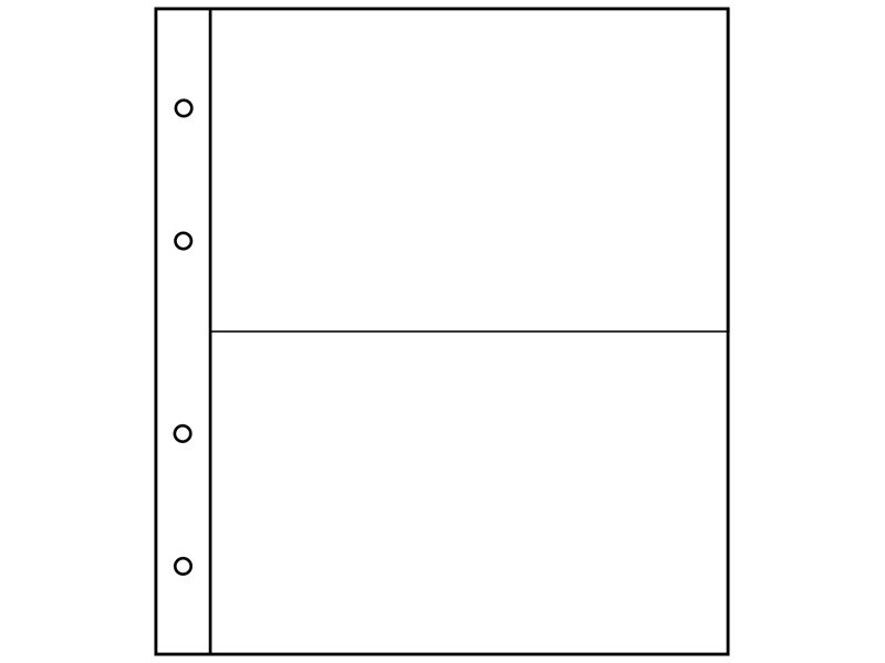 Лист для банкнот на 2 ячейки (формат Numis) фото 1