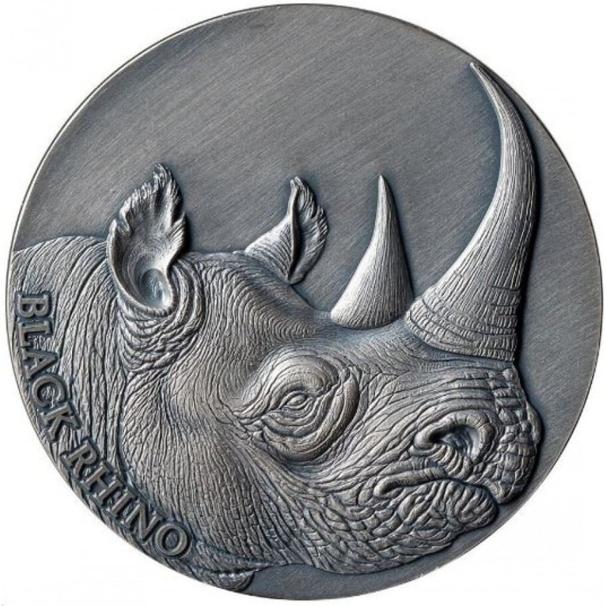 Черный носорог Expressions of Wildlife - 2oz, Камерун, 2023 год фото 1