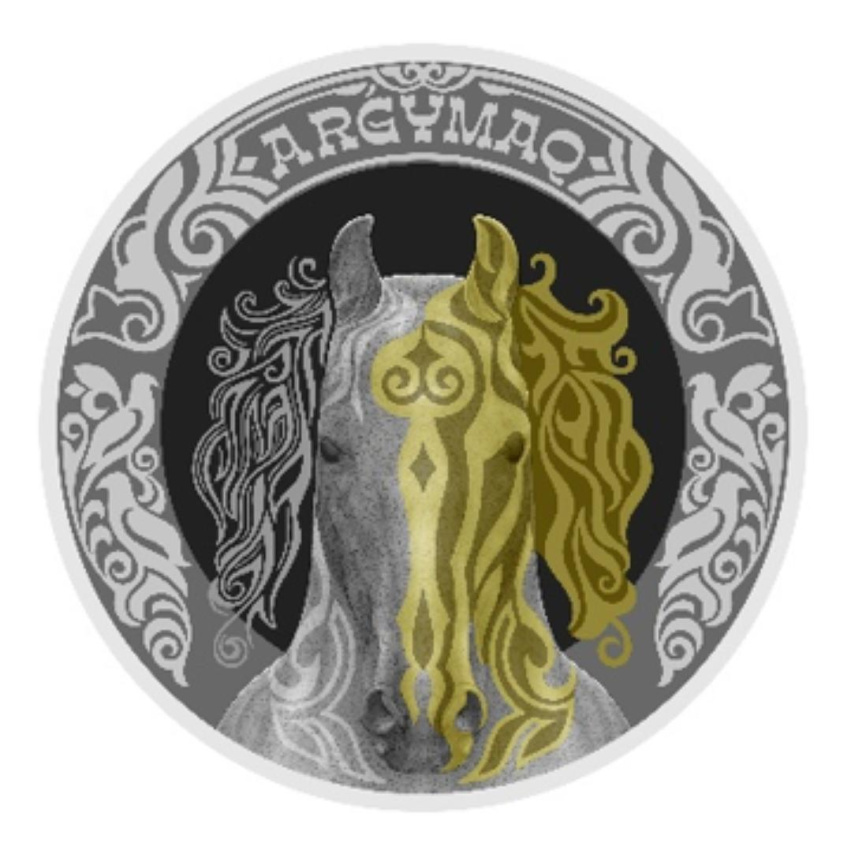 Аргымак (лошадь) серия Тотемы кочевников PROOF LIKE - 500 тенге, мельхиор фото 1